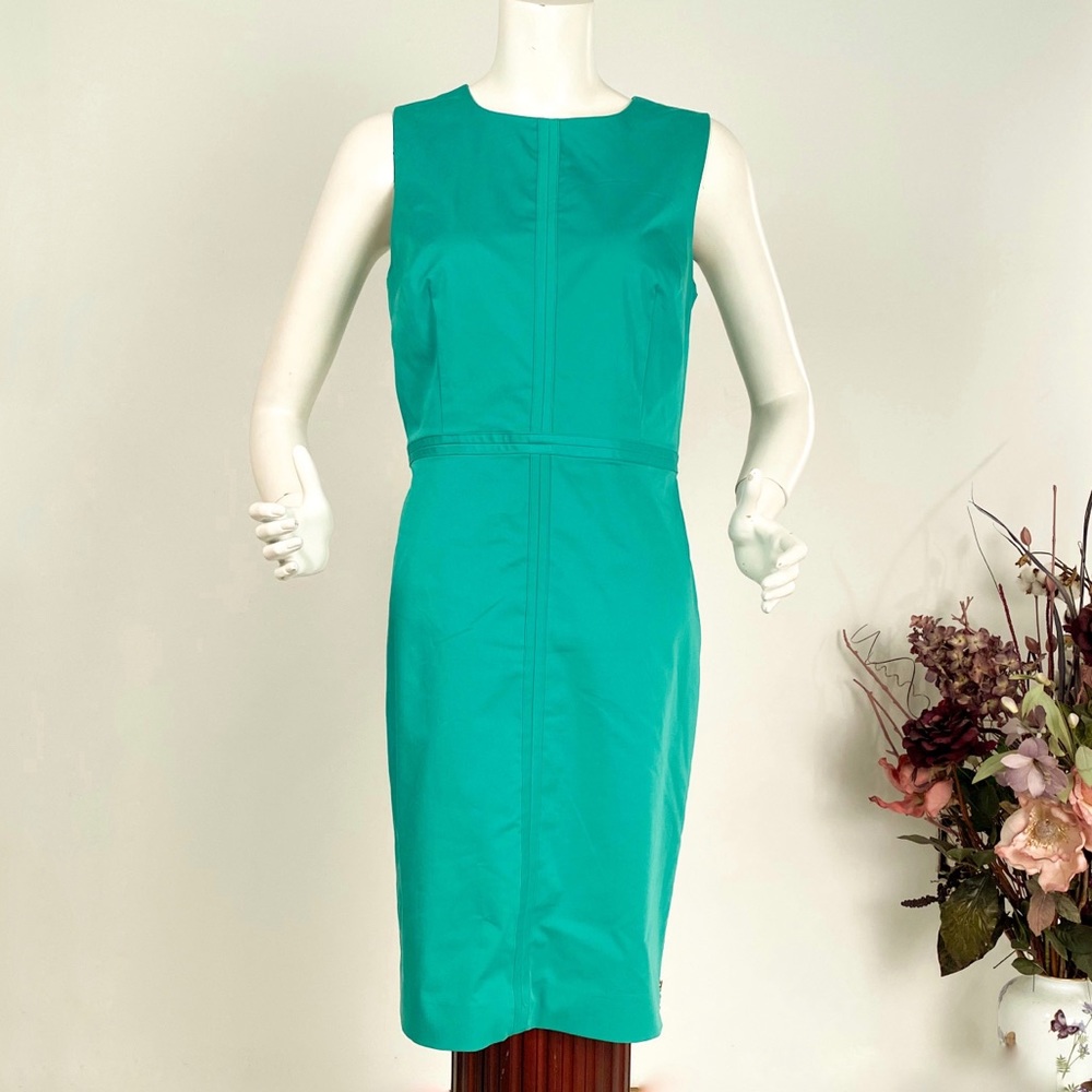 Ann Taylor Sheath Side Zip Crew Neck Dress Sz 10